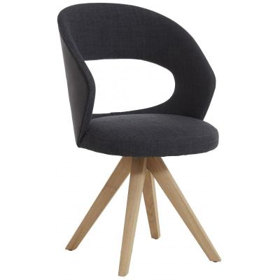 Runa Rene Fixed Dining Chair In Leather